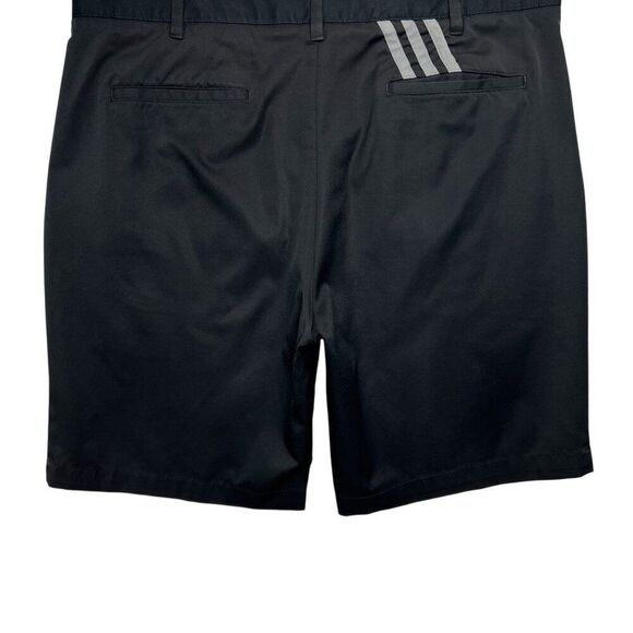 Adidas Men's Size 38 Black Pure Motion Stretch 3-Stripe Golf Shorts - Picture 7 of 9